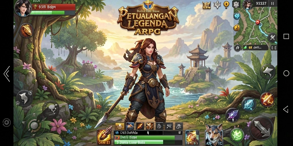 Tangkapan layar menampilkan aksi pertarungan epik di <strong>93337</strong>.