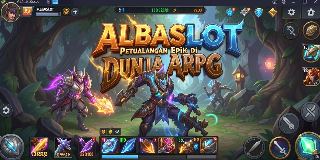 Tampilan gameplay menakjubkan dari ALBASLOT di dunia ARPG.