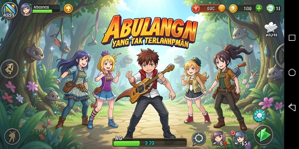 Tampilan gameplay ASG55 yang menarik dan penuh warna.