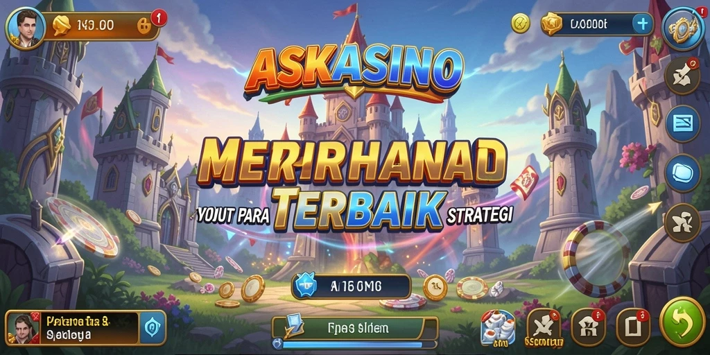 Gameplay seru pertahanan menara dalam ASKASINO.