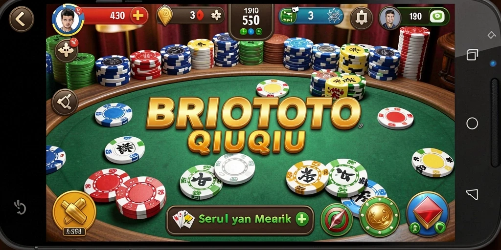 Tampilan gameplay QiuQiu yang menarik di BRIOTOTO.