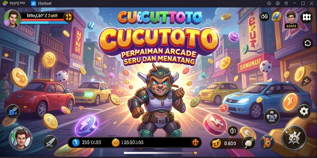 Screenshot gameplay CUCUTOTO yang menampilkan keseruan arcade.