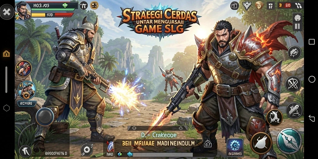 Tangkapan layar gameplay H03 yang menampilkan pertempuran strategis.