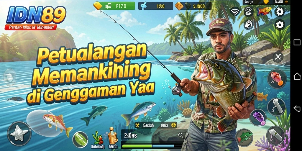 Tangkapan ikan terbesar dalam gameplay IDN89 yang seru.