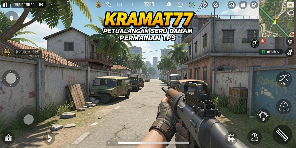 Gameplay seru KRAMAT77 dengan pertempuran intens.