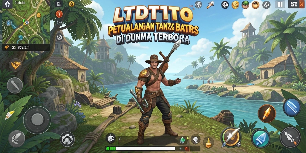 Gameplay LTDTOTO di dunia terbuka yang luas dan penuh warna.