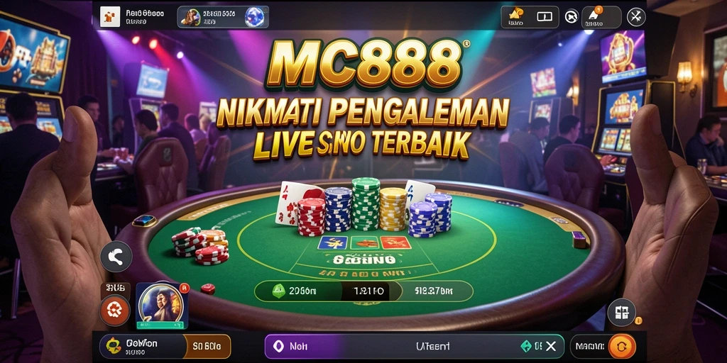 Gameplay Live Casino di MC888 yang menarik dan menegangkan.
