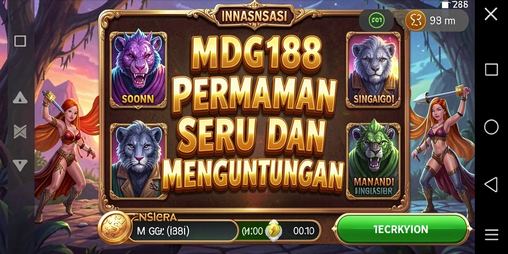 Tampilan gameplay Slot di MDG188 yang menarik dan seru.
