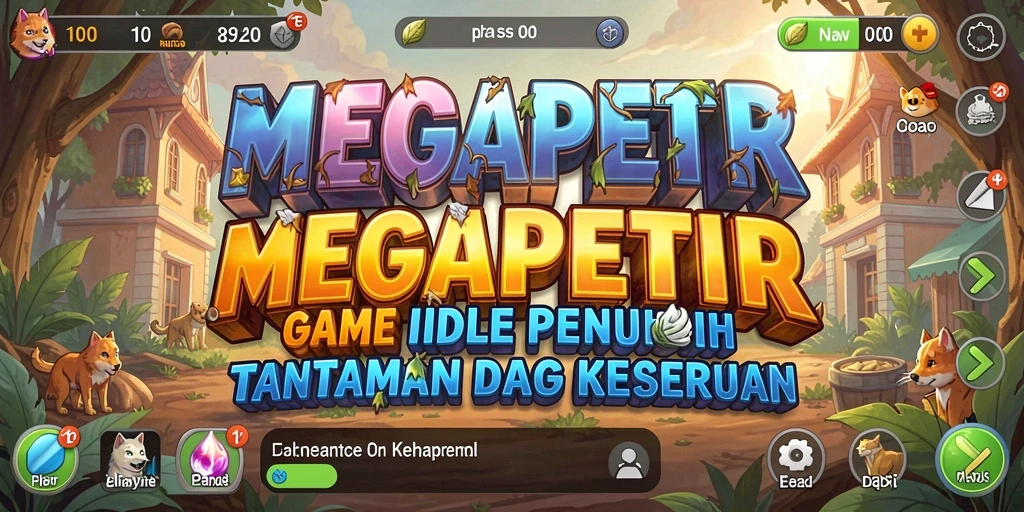 Tampilan gameplay MEGAPETIR yang menarik dan penuh warna.