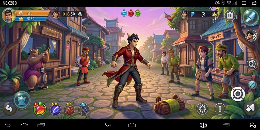 Tampilan gameplay seru di NEX288 dengan berbagai teka-teki.