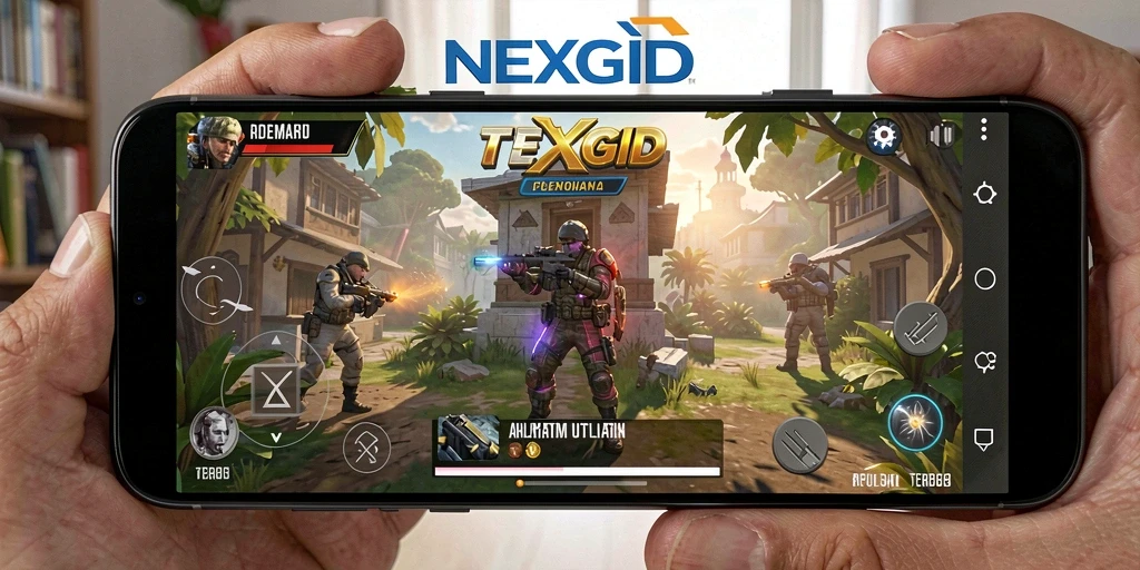Tampilan aplikasi NEXGID yang sederhana dan fungsional.