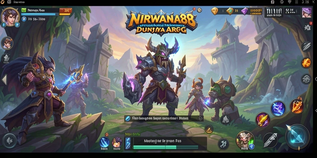 Screenshot NIRWANA88 menunjukkan aksi pertempuran seru dalam dunia ARPG.