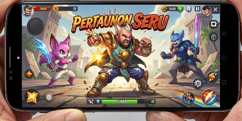 Tangkapan layar OJA89 menampilkan aksi seru dalam pertarungan.