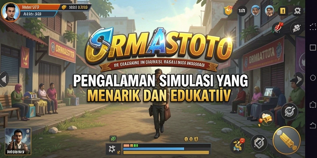Tampilan gameplay <strong>ORMASSTOTO</strong> yang menarik dengan elemen simulasi yang mendalam.