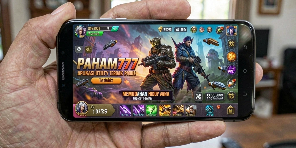 Tampilan aplikasi PAHAM777 yang elegan dan fungsional.