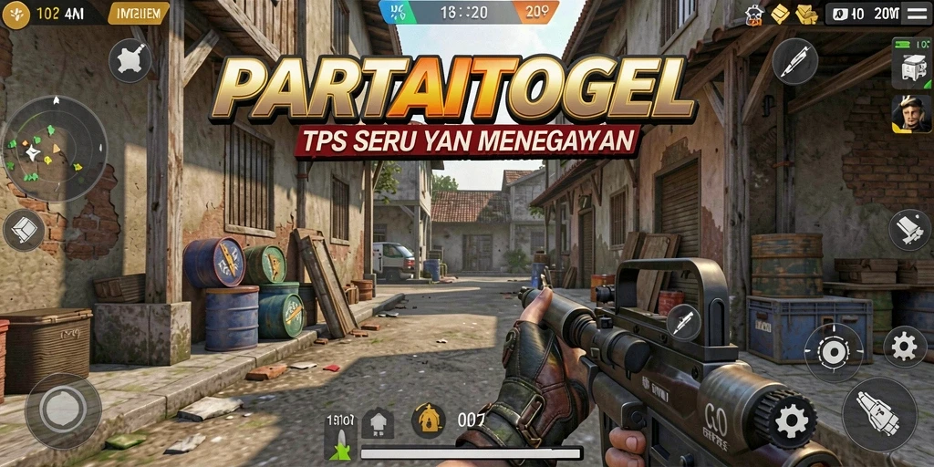 Tampilan gameplay menegangkan di PARTAITOGEL dengan aksi tembak-menembak.