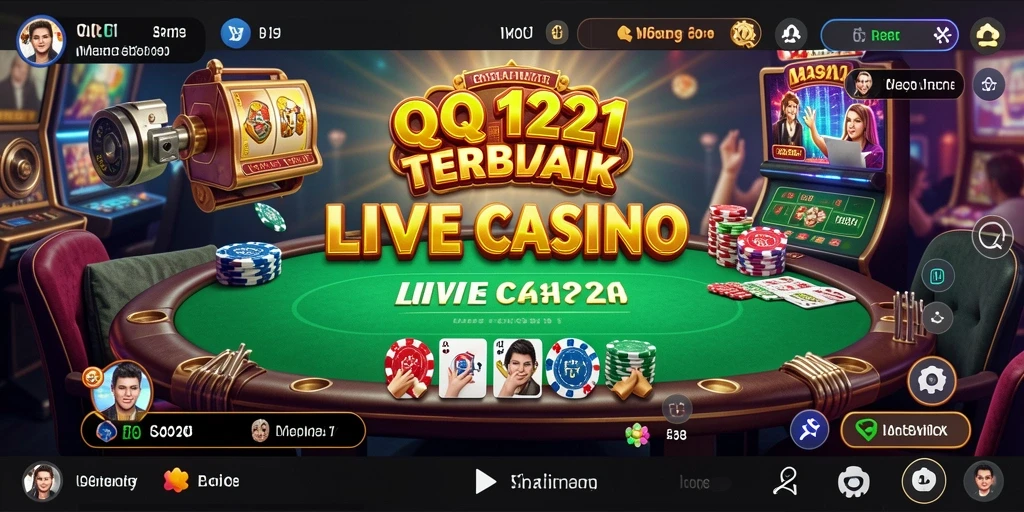 Tampilan menarik dari gameplay Live Casino di QQ1221.
