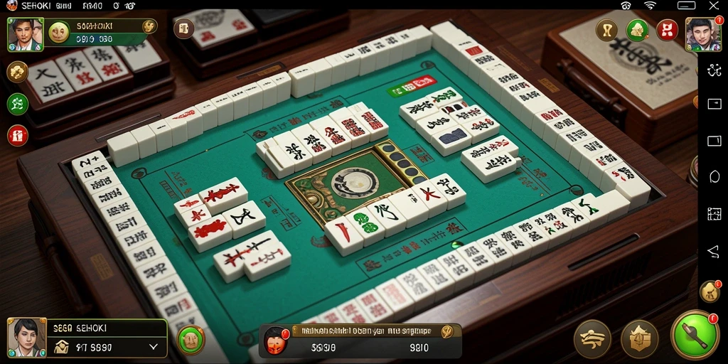 Screenshot gameplay SEHOKI menampilkan keseruan bermain Mahjong.