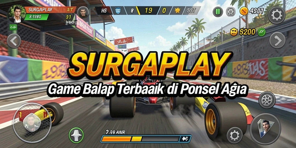 Gameplay balap yang mendebarkan dan penuh aksi di SURGAPLAY.