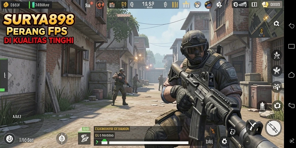 Tampilan gameplay SURYA898 menampilkan aksi tembak-menembak yang luar biasa.
