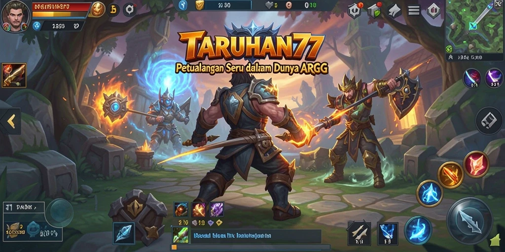 Tampilan aksi seru dalam TARUHAN77 di dunia ARPG.