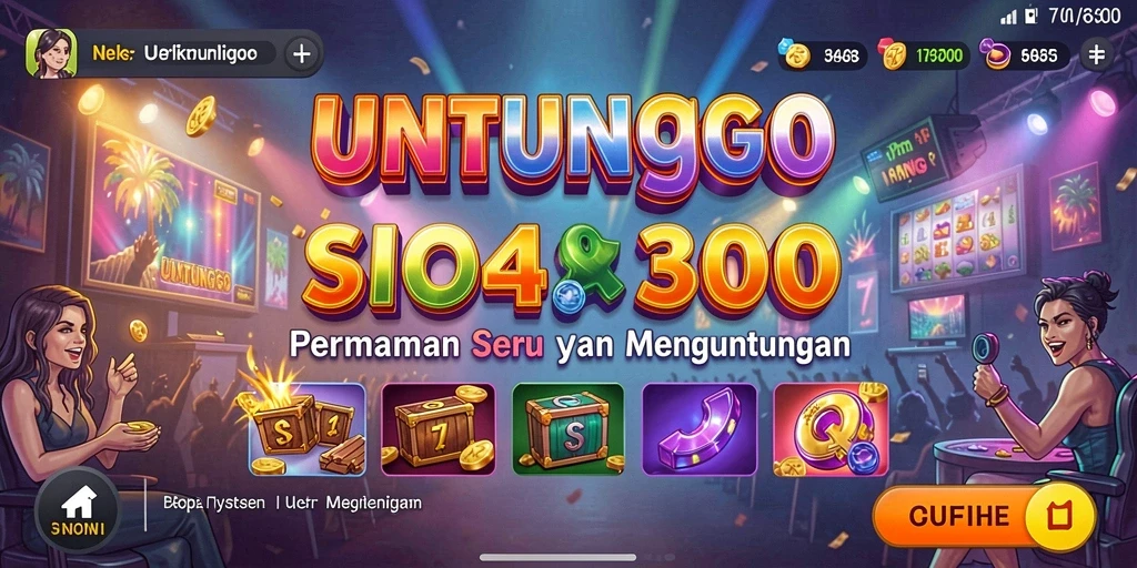 Tampilan gameplay seru dan menarik dari UNTUNGGO.